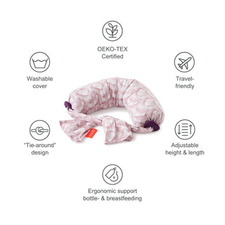 Nursing Pillow - Feather Pink