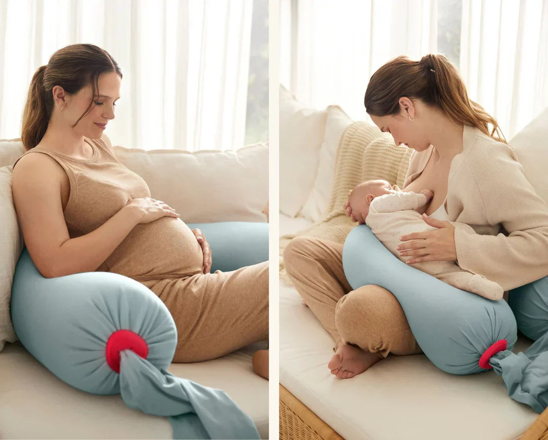 How the bbhugme Pregnancy Pillow works for pregnancy and nursing