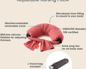 Product Features Nursing Pillow Dusty Cedar