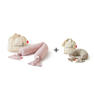 Pregnancy Pillow & Nursing Pillow Bundle - Seashell Beige