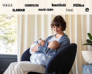 bbhugme Nursing Breastfeeding Pillow Award-Winning Blue Print