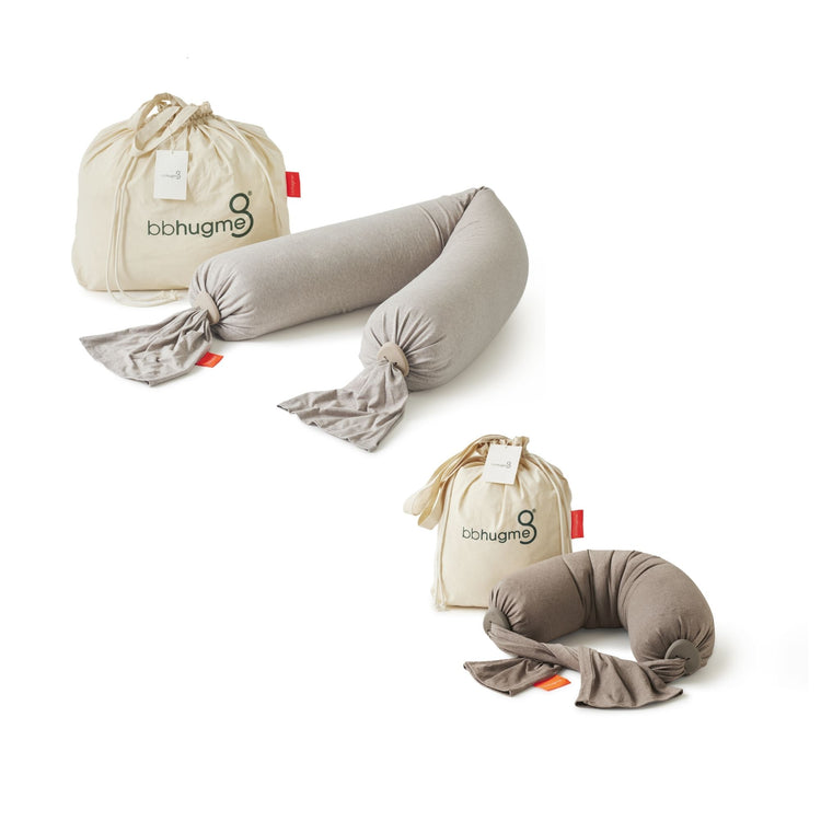 Pregnancy Pillow & Nursing Pillow Bundle - Seashell Beige