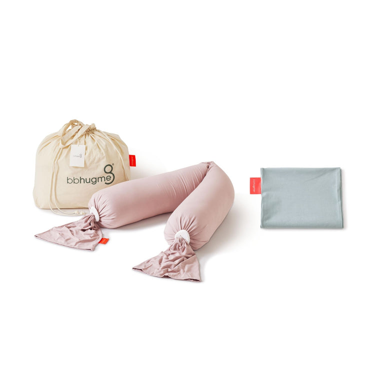 Pregnancy Pillow & Extra Cover Bundle - Dusty Pink
