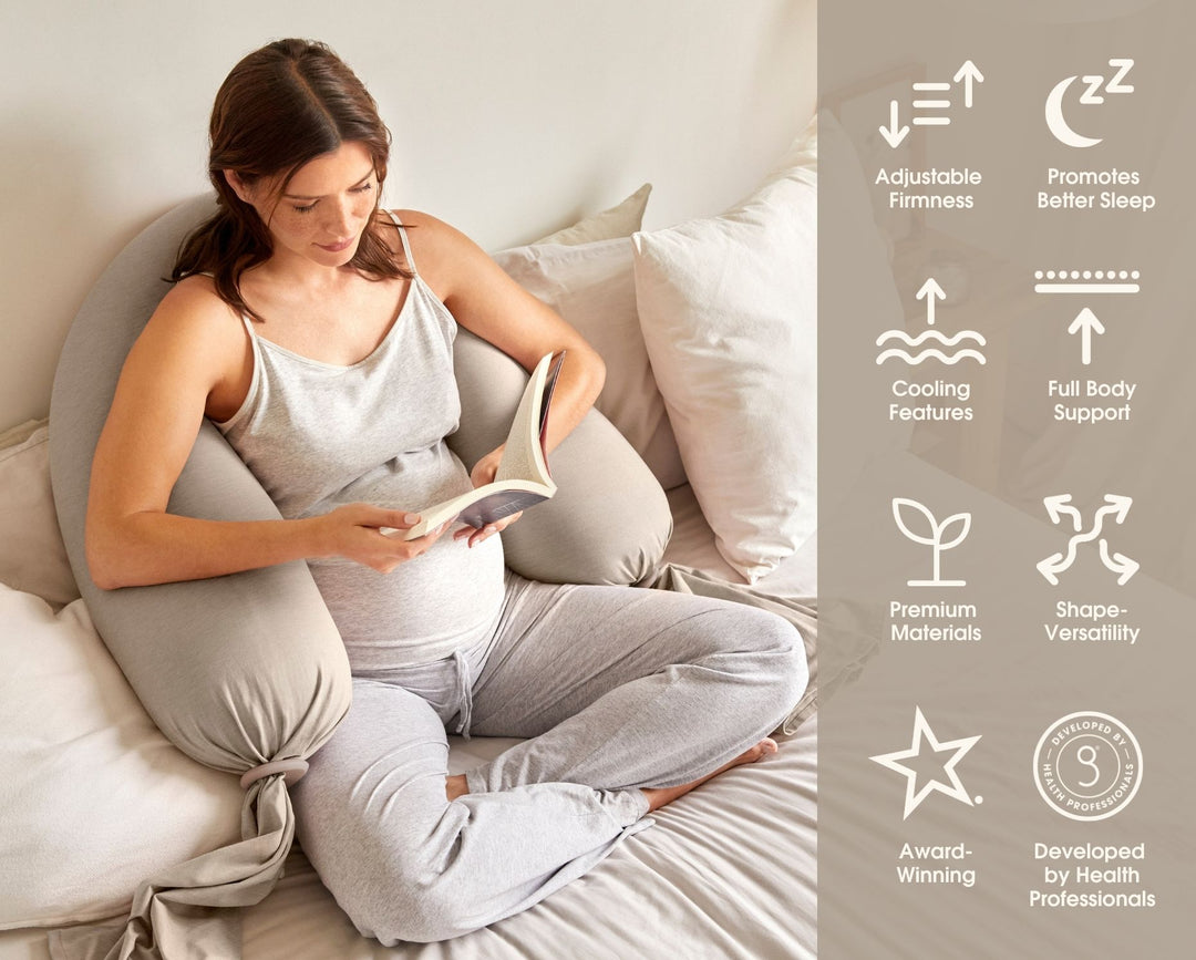bbhugme Pregnancy Pillow Features SeashellBeige