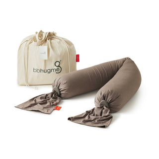 bbhugme Pregnancy Pillow Hazel Brown with travel bag