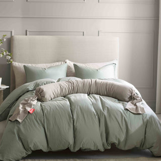 bbhugme pregnancy pillow seashell beige on bed